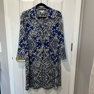 CAbi Blue “Jewel” Dress. Size Large. Excellent used condition.